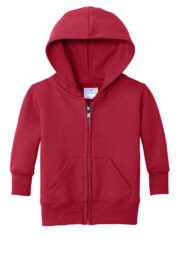 Port & Co Infant Core Fleece Full-Zip Hooded Sweatshirt. CAR78IZH - Image 4