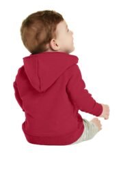 Port & Co Infant Core Fleece Full-Zip Hooded Sweatshirt. CAR78IZH - Image 3