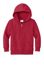 Port & Co Toddler Core Fleece Full-Zip Hooded Sweatshirt. CAR78TZH - Image 4