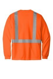 CornerStone ANSI 107 Class 2 Mesh Long Sleeve Tee. CS201 - Image 6