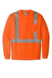 CornerStone ANSI 107 Class 2 Mesh Long Sleeve Tee. CS201 - Image 5