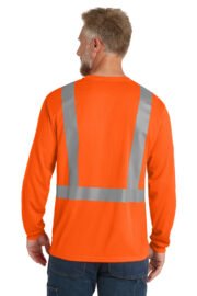 CornerStone ANSI 107 Class 2 Mesh Long Sleeve Tee. CS201 - Image 4