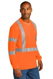 CornerStone ANSI 107 Class 3 Mesh Long Sleeve Tee. CS203 - Image 2