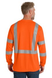 CornerStone ANSI 107 Class 3 Mesh Long Sleeve Tee. CS203 - Image 4
