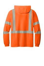 CornerStone ANSI 107 Class 3 Long Sleeve Segmented Tape Hooded Tee CS208 - Image 5