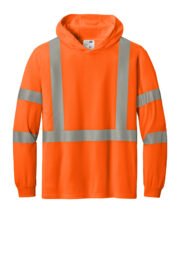 CornerStone ANSI 107 Class 3 Long Sleeve Segmented Tape Hooded Tee CS208 - Image 4