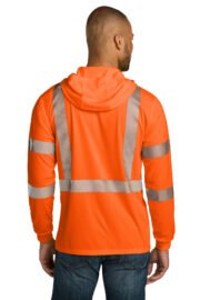 CornerStone ANSI 107 Class 3 Long Sleeve Segmented Tape Hooded Tee CS208 - Image 3