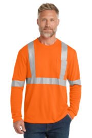 CornerStone ANSI 107 Class 2 Long Sleeve Safety T-Shirt. CS401LS - Image 3
