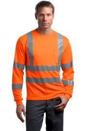 CornerStone - ANSI 107 Class 3 Long Sleeve Snag-Resistant Reflective T-Shirt. CS409 - Image 2
