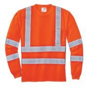 CornerStone - ANSI 107 Class 3 Long Sleeve Snag-Resistant Reflective T-Shirt. CS409 - Image 4