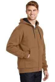 CornerStone - Heavyweight Full-Zip Hooded Sweatshirt with Thermal Lining. CS620 - Image 2