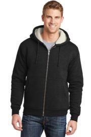 CornerStone Heavyweight Sherpa-Lined Hooded Fleece Jacket. CS625 - Image 3