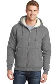 CornerStone Heavyweight Sherpa-Lined Hooded Fleece Jacket. CS625 - Image 9