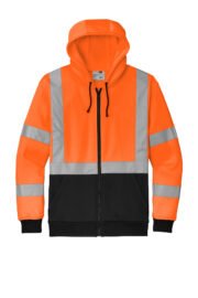 CornerStone A107 Class 3 Heavy-Duty Fleece Full-Zip Hoodie CSF300 - Image 5
