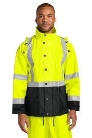 CornerStone ANSI 107 Class 3 Rain Jacket CSJ504 - Image 2