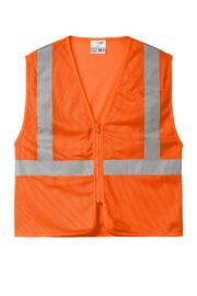 CornerStone ANSI 107 Class 2 Economy Mesh Zippered Vest. CSV101 - Image 5