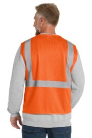 CornerStone ANSI 107 Class 2 Economy Mesh Zippered Vest. CSV101 - Image 4