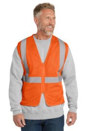 CornerStone ANSI 107 Class 2 Economy Mesh Zippered Vest. CSV101 - Image 3