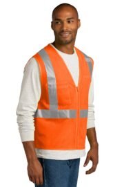 CornerStone ANSI 107 Class 2 Mesh Zippered Vest. CSV102 - Image 2