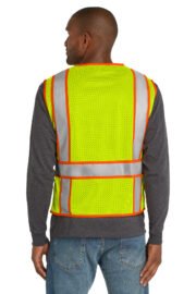 CornerStone ANSI 107 Class 2 Mesh Zippered Two-Tone Vest. CSV103 - Image 4