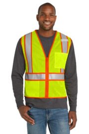 CornerStone ANSI 107 Class 2 Mesh Zippered Two-Tone Vest. CSV103 - Image 3