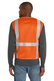 CornerStone ANSI 107 Class 2 Mesh Six-Pocket Zippered Vest. CSV104 - Image 4