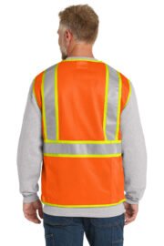 CornerStone ANSI 107 Class 2 Surveyor Zippered Two-Tone Vest. CSV105 - Image 4