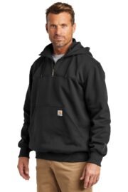 Carhartt Rain Defender Paxton Heavyweight Hooded Zip Mock Sweatshirt. CT100617 - Image 2