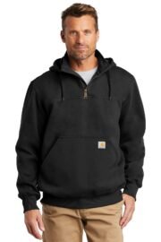 Carhartt Rain Defender Paxton Heavyweight Hooded Zip Mock Sweatshirt. CT100617 - Image 3