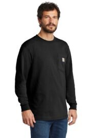 Carhartt Workwear Pocket Long Sleeve T-Shirt. CTK126 - Image 2