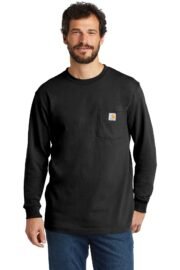 Carhartt Workwear Pocket Long Sleeve T-Shirt. CTK126 - Image 3