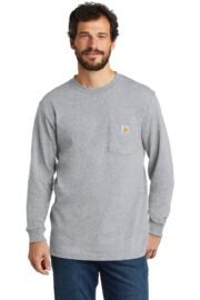 Carhartt Workwear Pocket Long Sleeve T-Shirt. CTK126 - Image 12