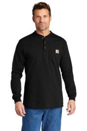 Carhartt Long Sleeve Henley T-Shirt CTK128 - Image 8