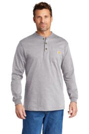 Carhartt Long Sleeve Henley T-Shirt CTK128 - Image 10