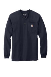 Carhartt Long Sleeve Henley T-Shirt CTK128 - Image 5