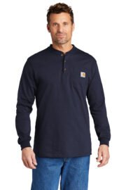 Carhartt Long Sleeve Henley T-Shirt CTK128 - Image 11
