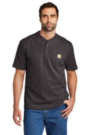 Carhartt Short Sleeve Henley T-Shirt CTK84 - Image 9