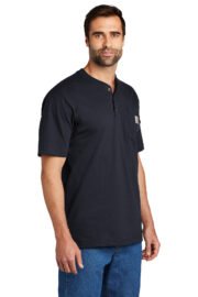 Carhartt Short Sleeve Henley T-Shirt CTK84 - Image 2