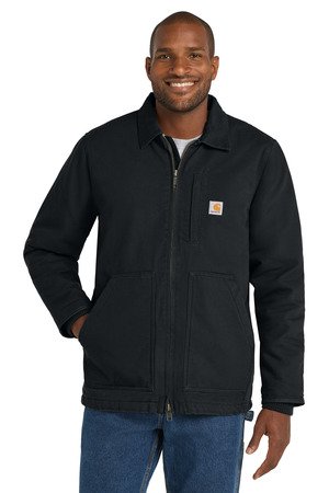 CTT104293_black_model_front Carhartt Tall Sherpa-Lined Coat CTT104293 - Image 1