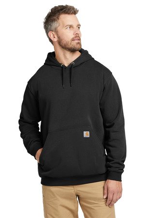 CTTK121_black_model_front Carhartt Tall Midweight Hooded Sweatshirt CTTK121 - Image 1