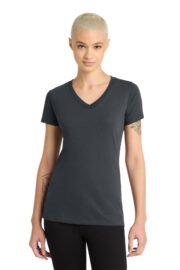 District Women's Perfect Blend CVC V-Neck Tee. DM1190L - Image 10