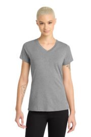 District Women's Perfect Blend CVC V-Neck Tee. DM1190L - Image 13