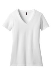 District Women's Perfect Blend CVC V-Neck Tee. DM1190L - Image 5
