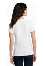 District Women's Perfect Blend CVC V-Neck Tee. DM1190L - Image 4
