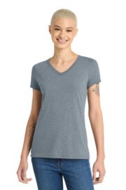 District Women's Perfect Tri V-Neck Tee. DM1350L - Image 11