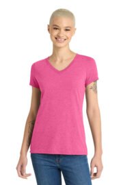 District Women's Perfect Tri V-Neck Tee. DM1350L - Image 12