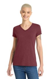 District Women's Perfect Tri V-Neck Tee. DM1350L - Image 21