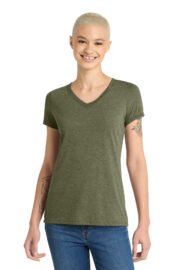 District Women's Perfect Tri V-Neck Tee. DM1350L - Image 22