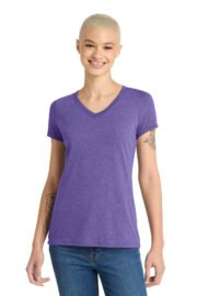 District Women's Perfect Tri V-Neck Tee. DM1350L - Image 25