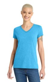 District Women's Perfect Tri V-Neck Tee. DM1350L - Image 28